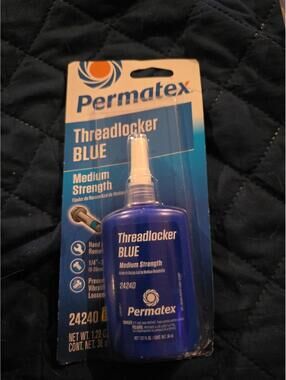 NEW Permatex Threadlocker Blue 24240 Medium Strength 36ml 1.22oz